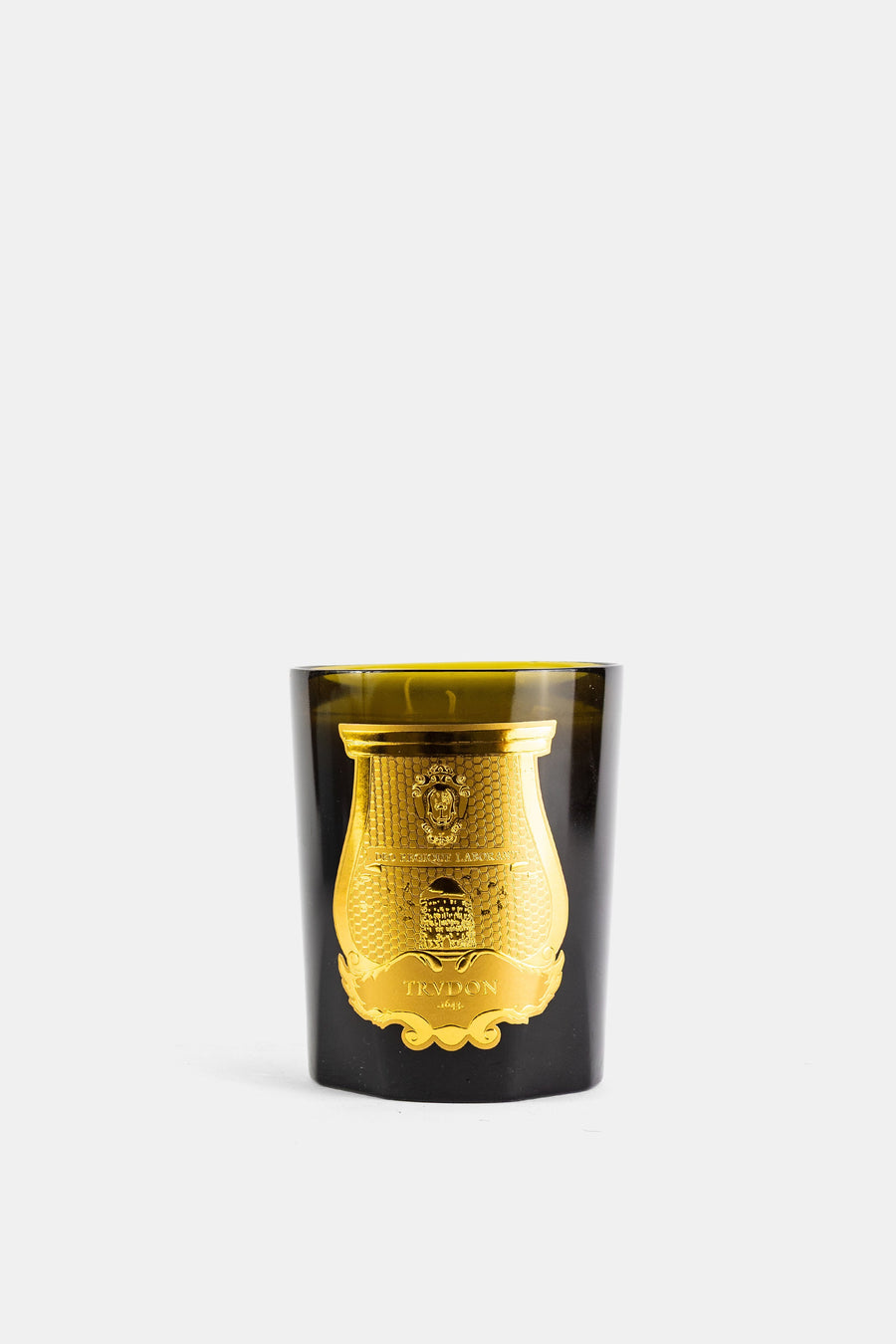 Trudon Blown glass candle in black