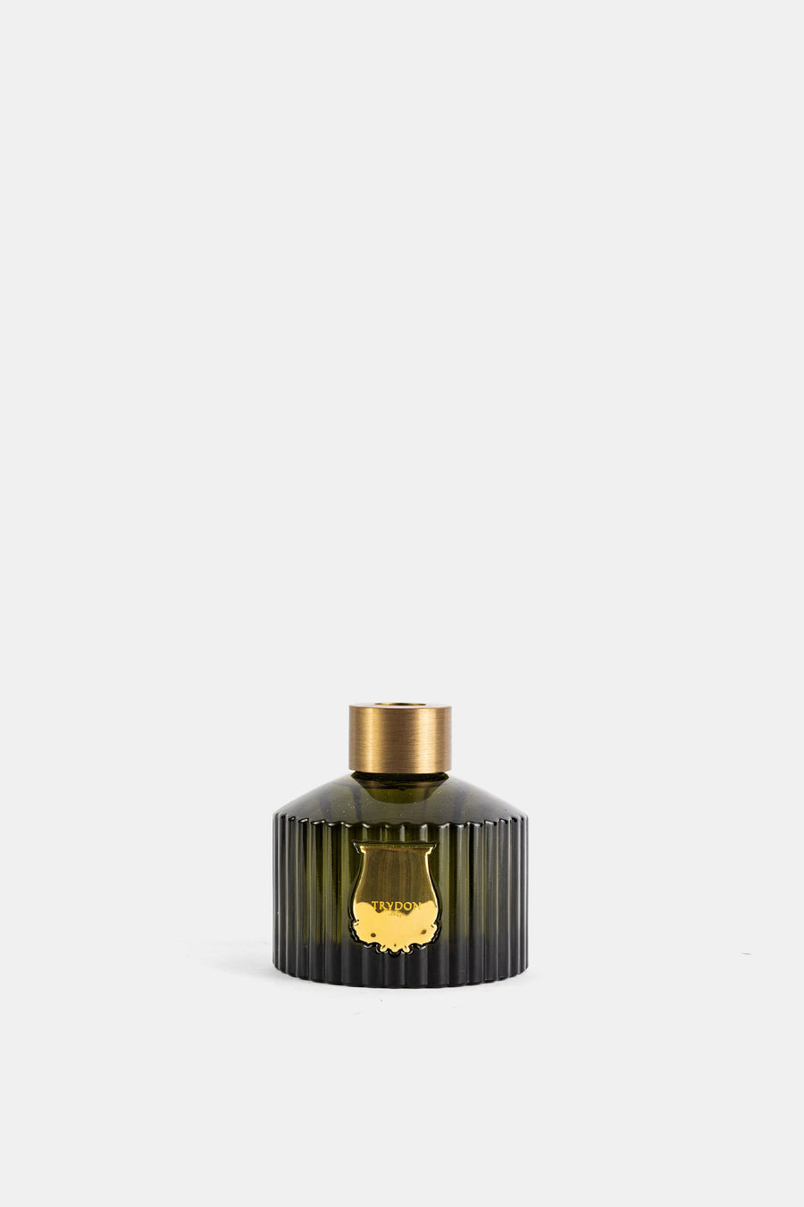 Trudon Yakusugi-tinted glass diffuser in dark green