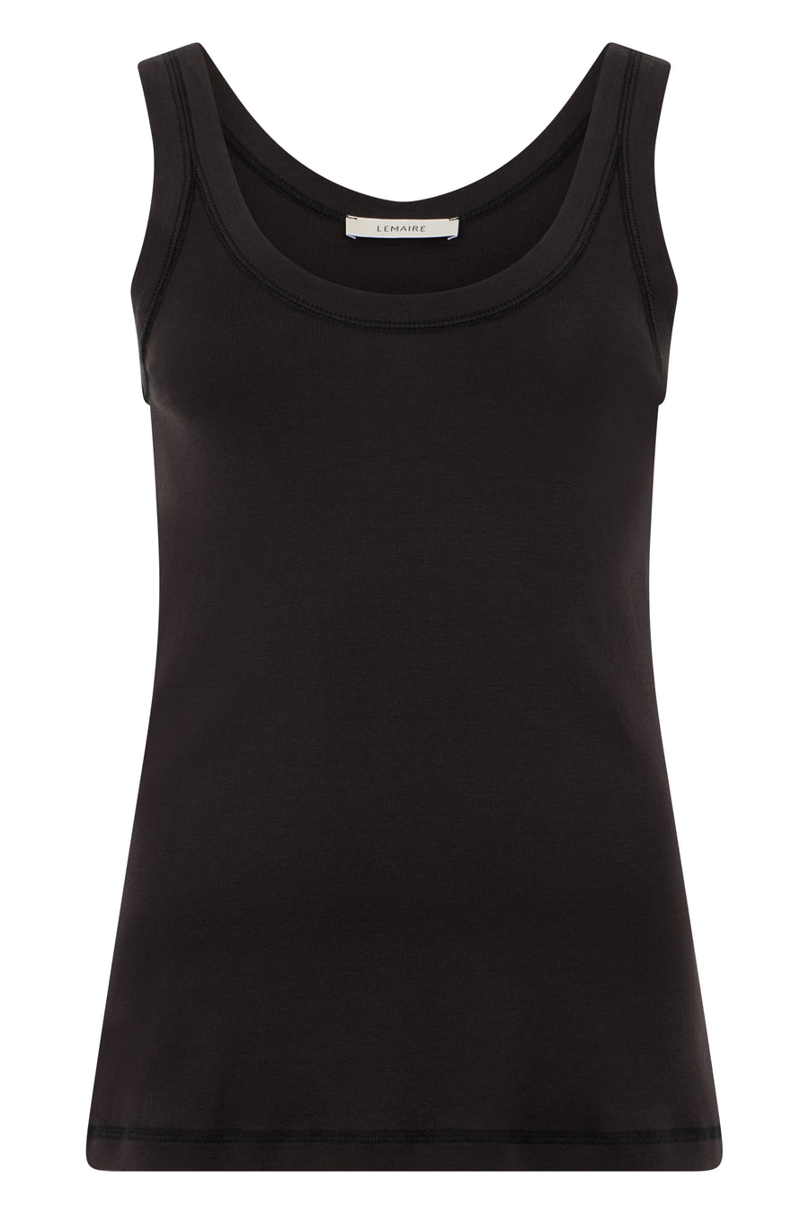 Sleeveless Cotton Top — Black Vests & Tank Tops