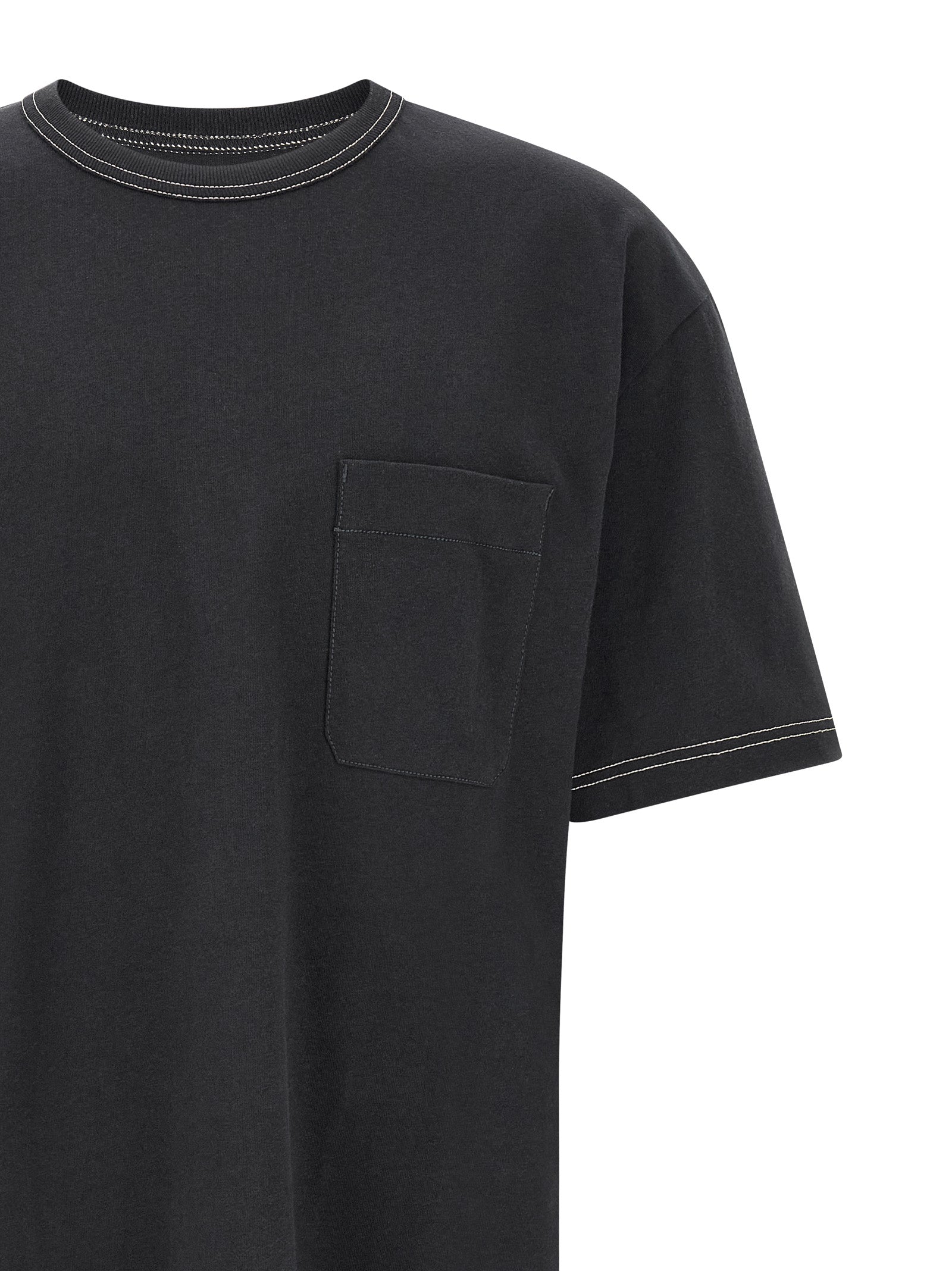Boxy T-shirt Blue Cotton