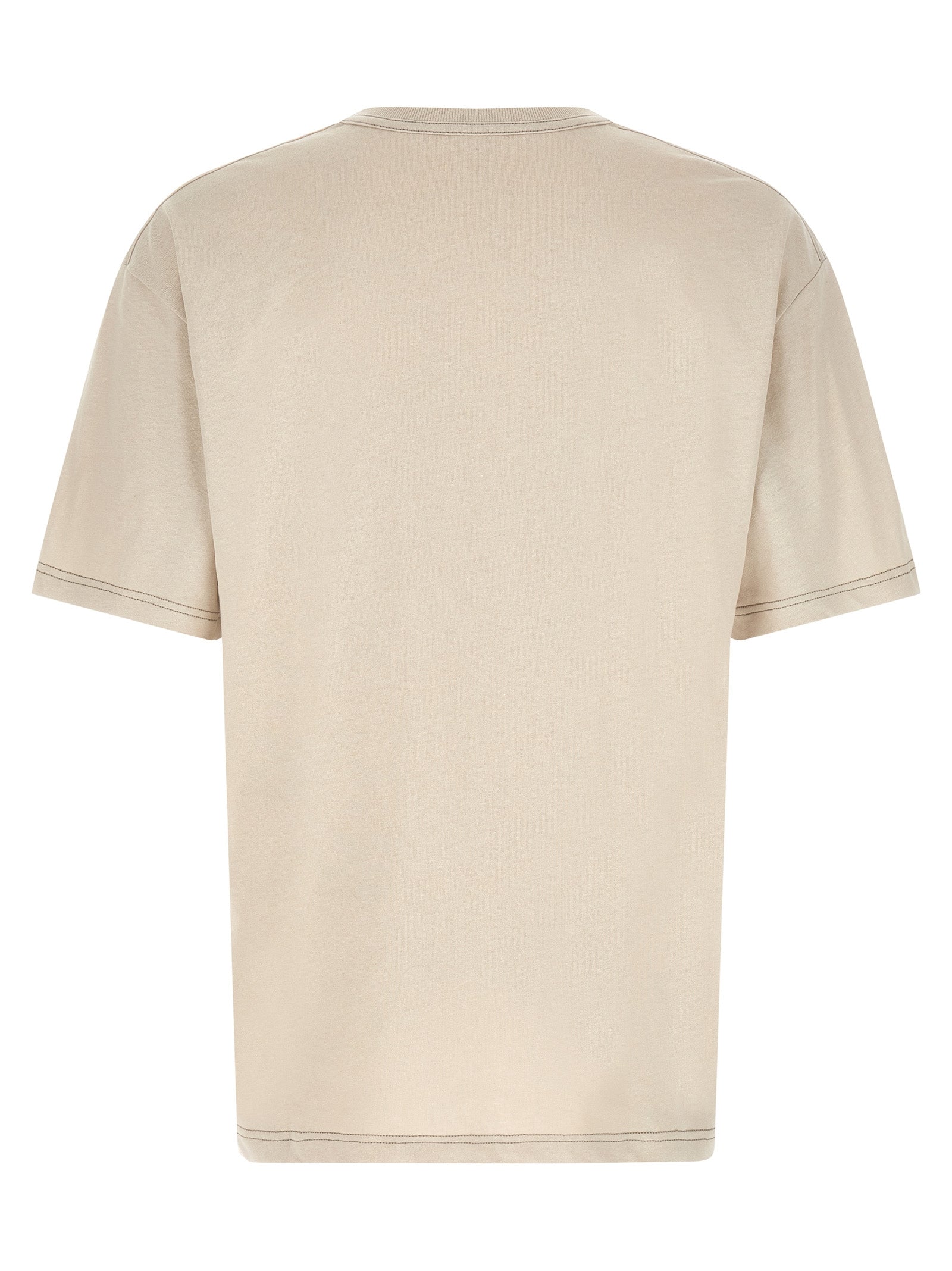 Boxy T-shirt Beige Cotton