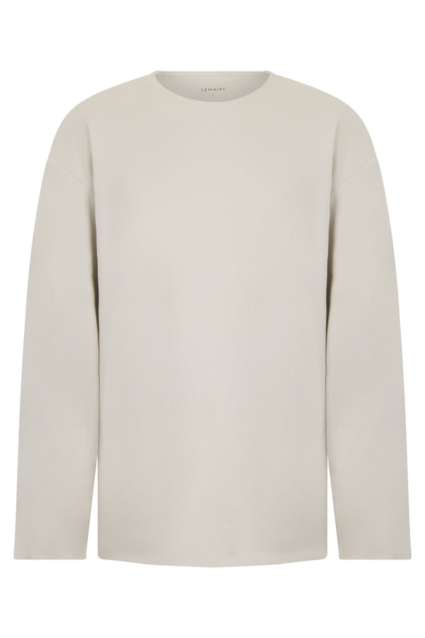 Long-Sleeve Shirt Cotton-Silk Beige T-shirts