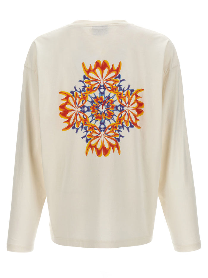 Trippy Leaves t-shirt White Cotton