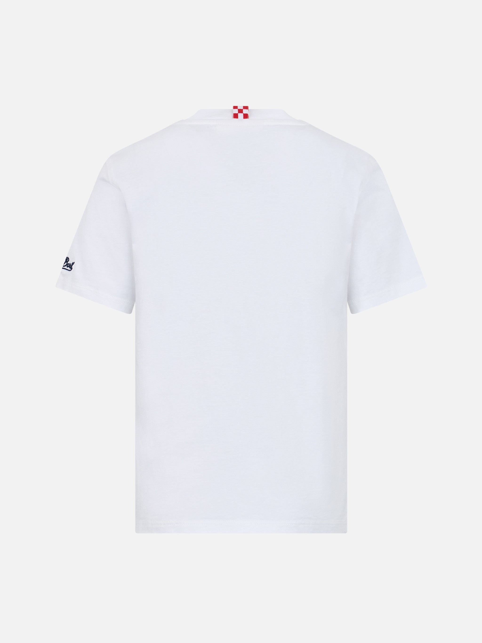 Boy T-Shirt With Big Babol Whale Placed Print | Special Edition White