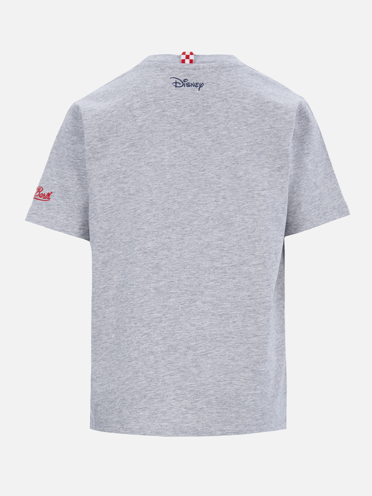 Boy Cotton T-Shirt With Mickey Mouse Print And Embroidery | Disney Special Edition Light Grey Melange