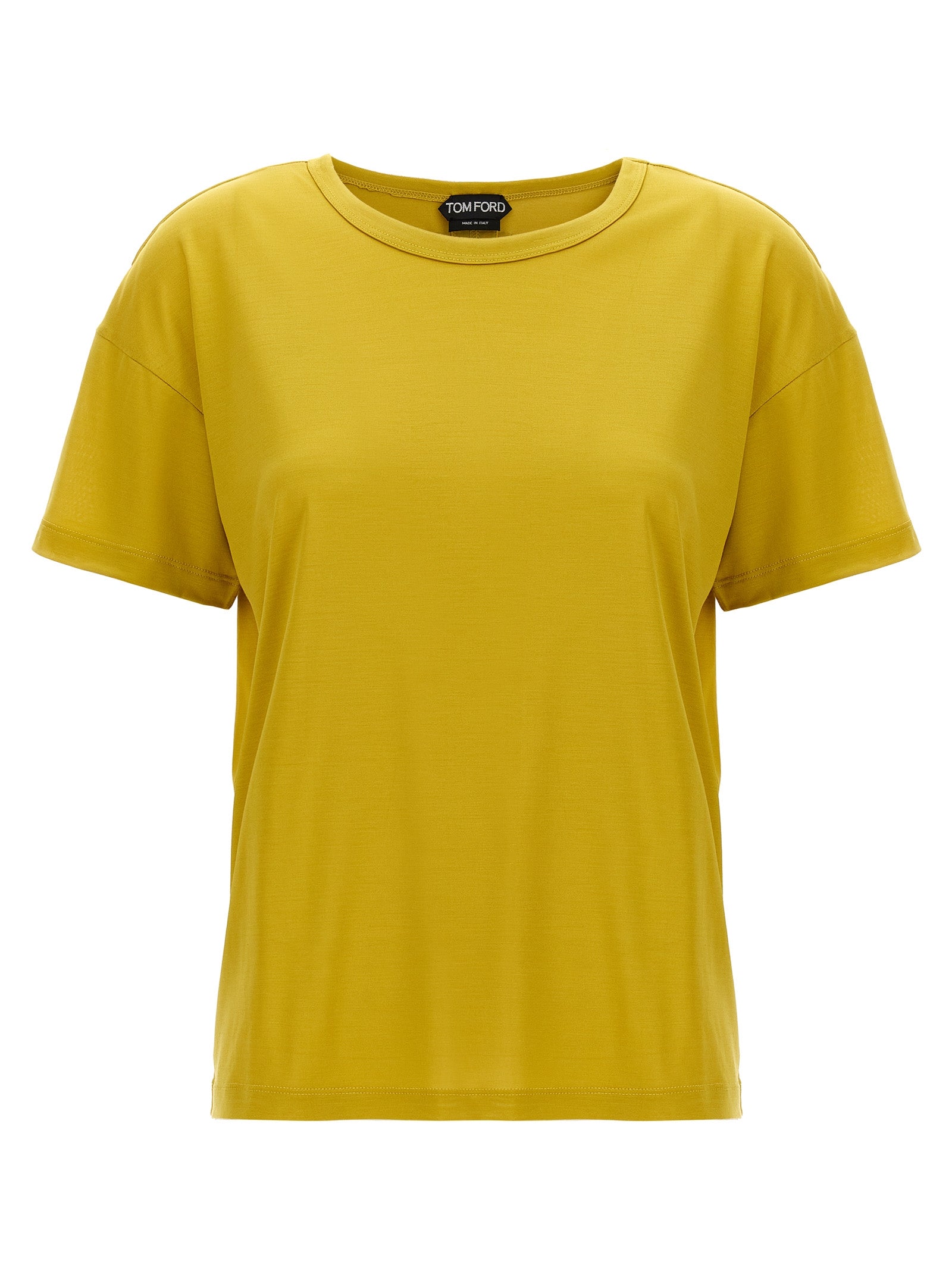 Silk t-shirt Yellow