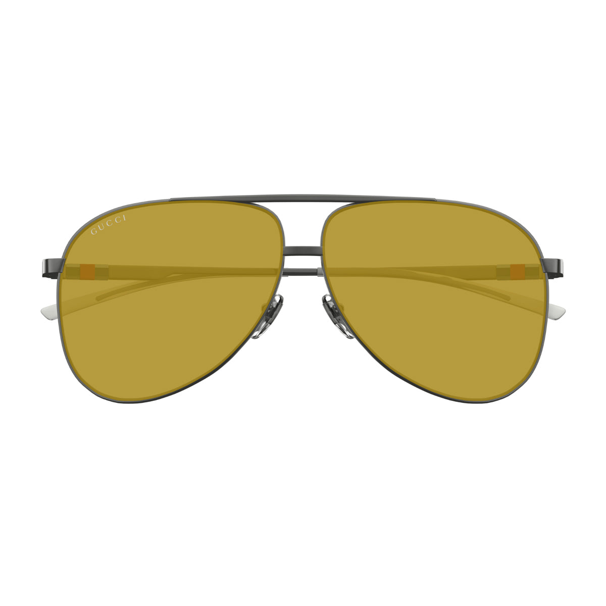Gucci GG1677S Linea Web 003 Ruthenium Brown Grigio Metal Occhiali Da Sole