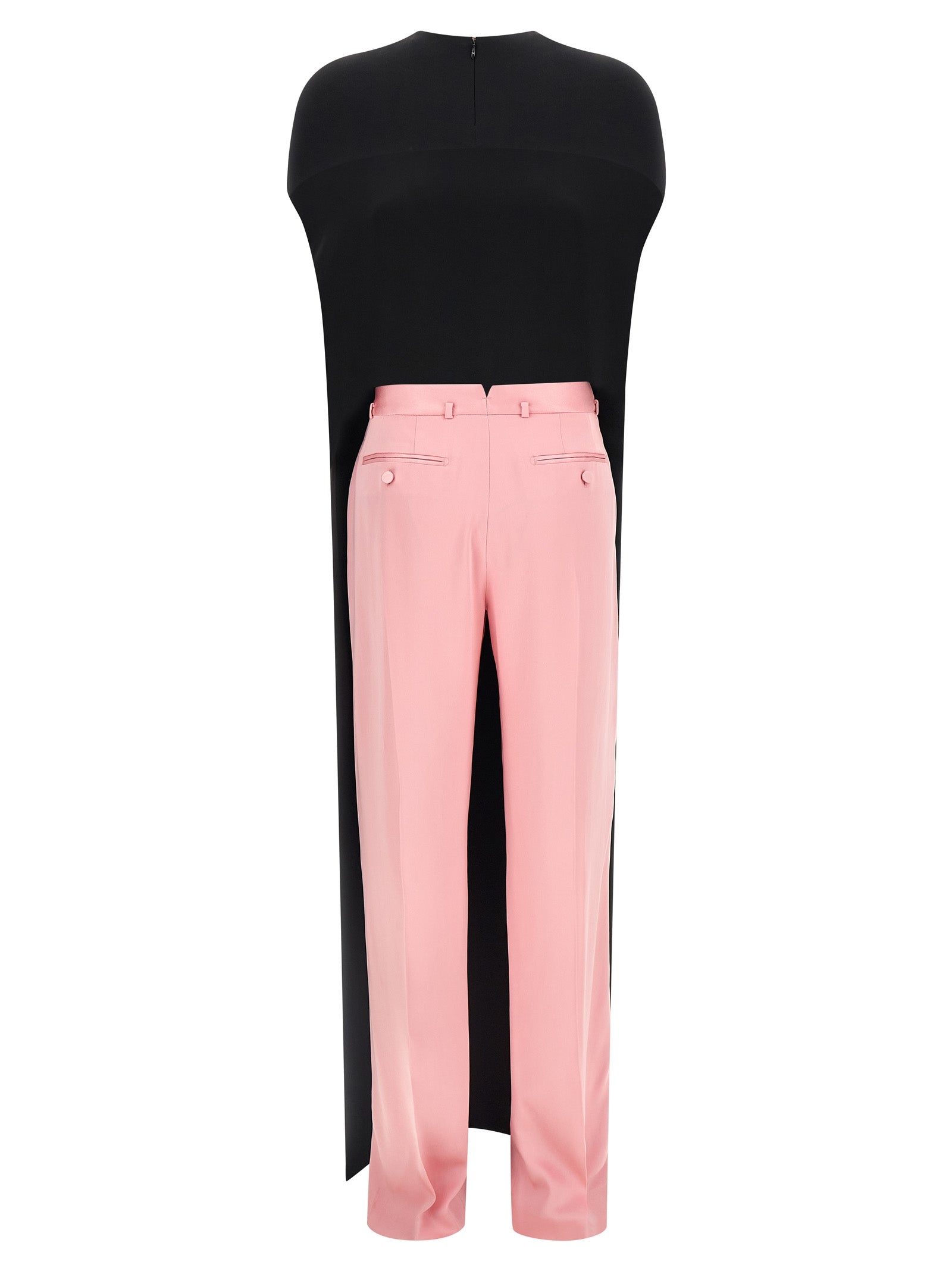 Double Georgette Jumpsuit Silk Elastane Jumpsuits
