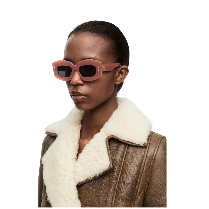 LW40114I 66a Marrone Acetate Occhiali Sole