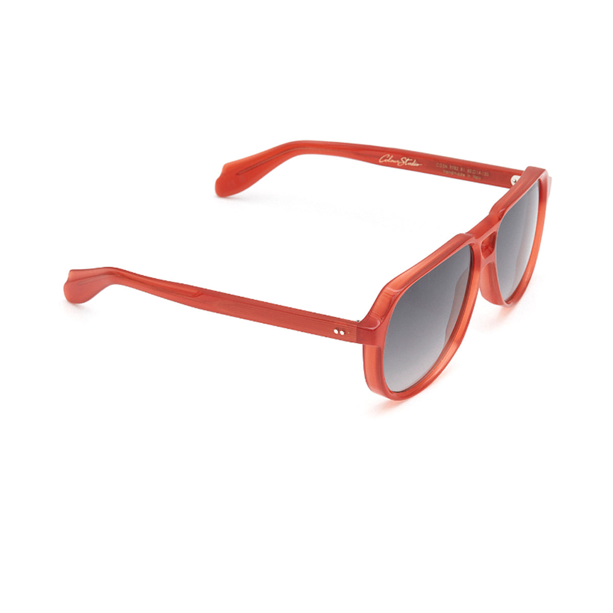 Cutler And Gross 9782 b1 Arancione Acetate Occhiali Sole
