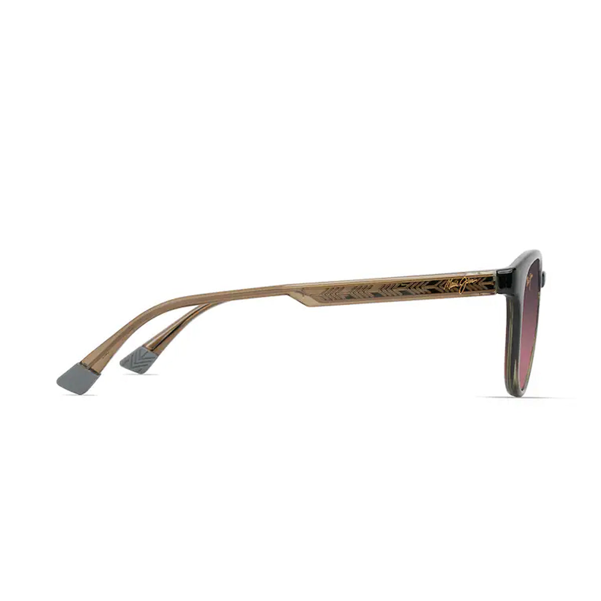 Maui Jim HIEHIE rose shiny trans g Verde Acetate Occhiali Sole