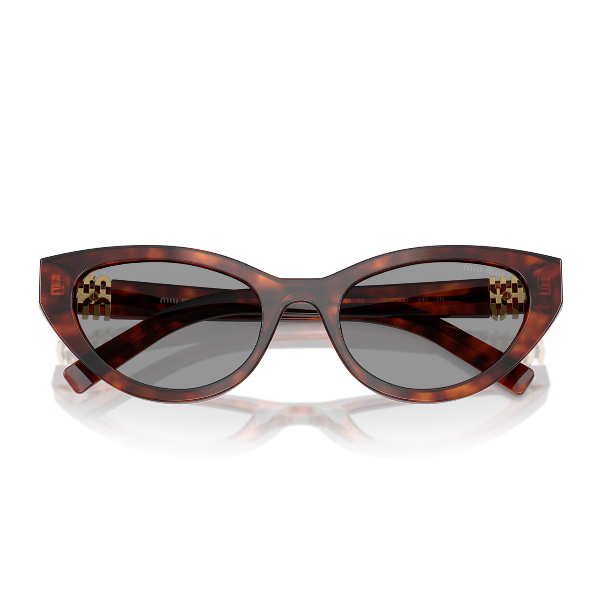 Miu 0MU A04S 21C40O Havana Mahogany Marrone Acetate Occhiali Da Sole