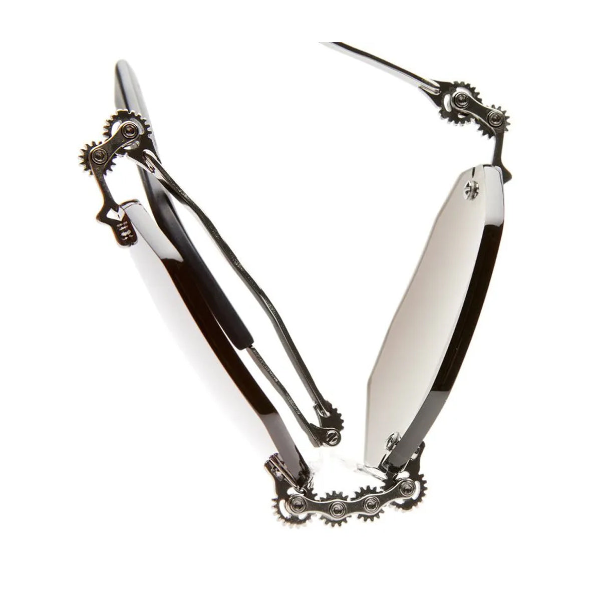 Maske H44 Machinery Rimless Series BB Grey Argento Metal Occhiali Sole