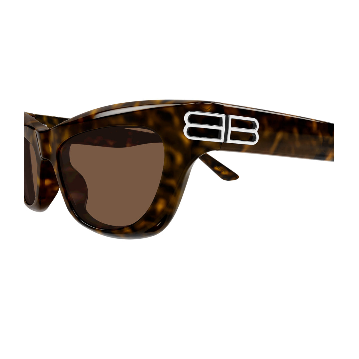 Balenciaga BB0430S Linea Everyday 002 Havana Brown Recycled Acetate Occhiali Da Sole