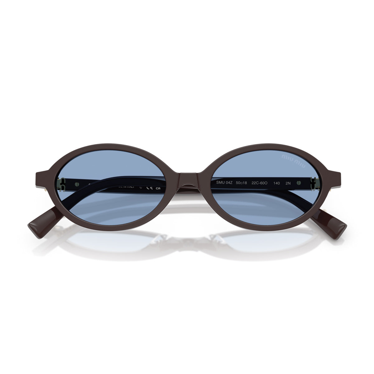 MiuMiu 0MU 04ZS Miu Regard 22C60O Marrone Moka Acetate Occhiali Da Sole