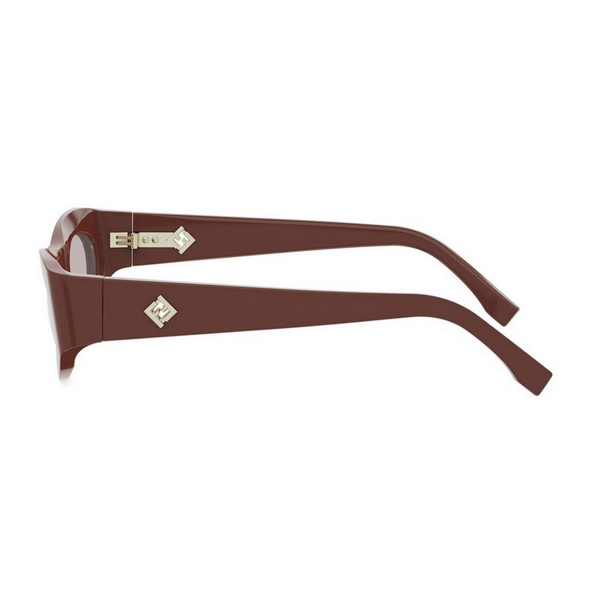 Fendi FE40177U FF Diamonds 66C Rosso Bordeaux Acetate Occhiali Da Sole