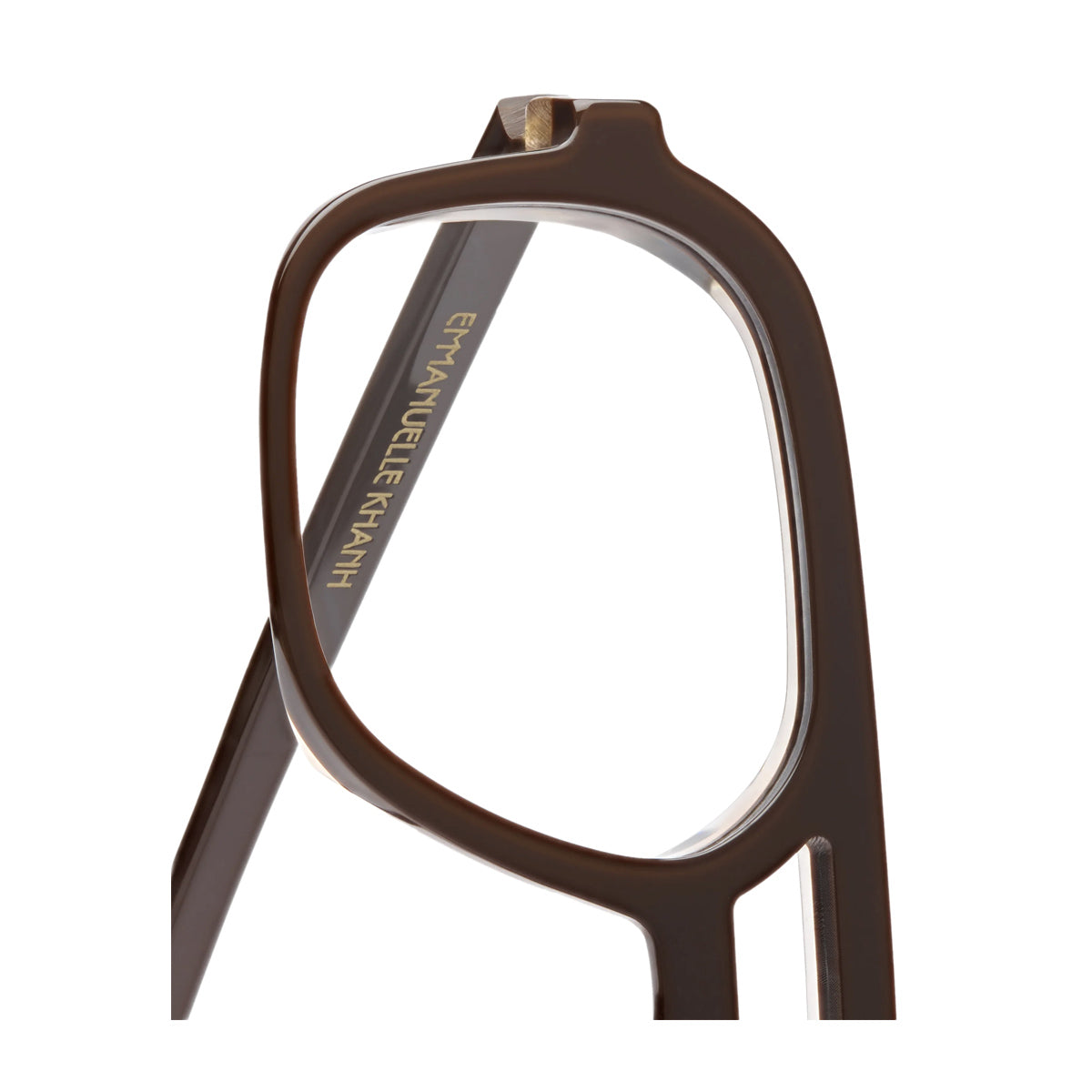 Emmanuelle Khanh Massa 966 Marrone-Laque Chocolat Acetate Occhiali Da Vista