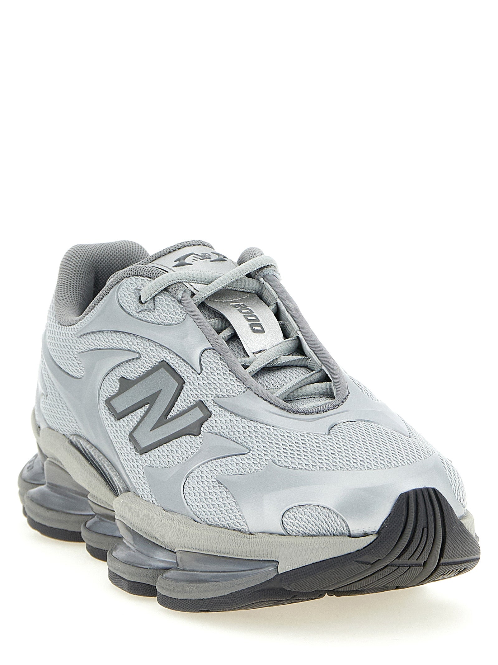 2000 Sneakers Silver Synthetic Mesh
