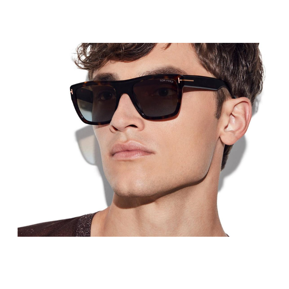 FT1077 FLETCHER 53v Marrone Celluoid Occhiali Sole