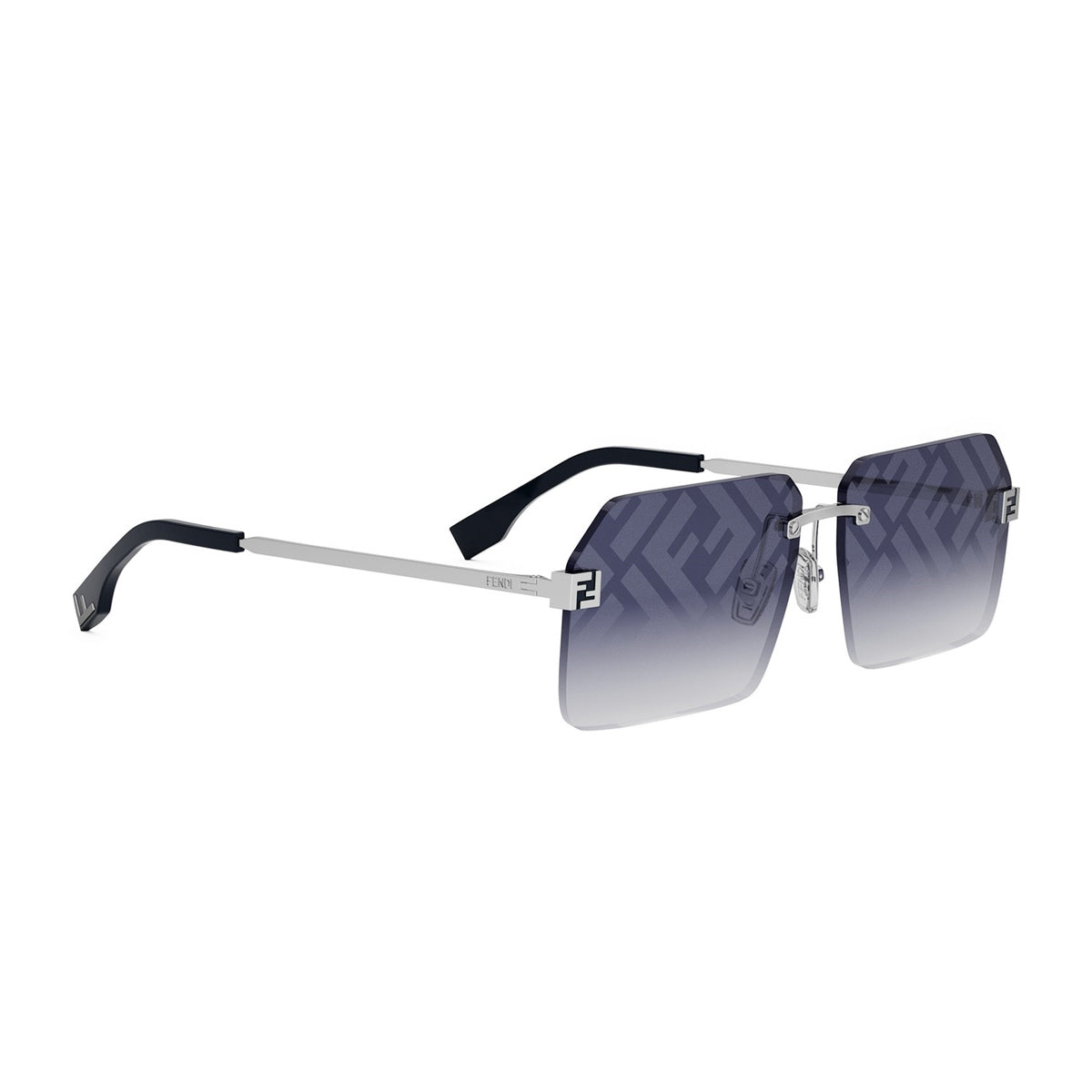 Fendi FE40043U Sky 16W Silver Argento Metal Occhiali Da Sole