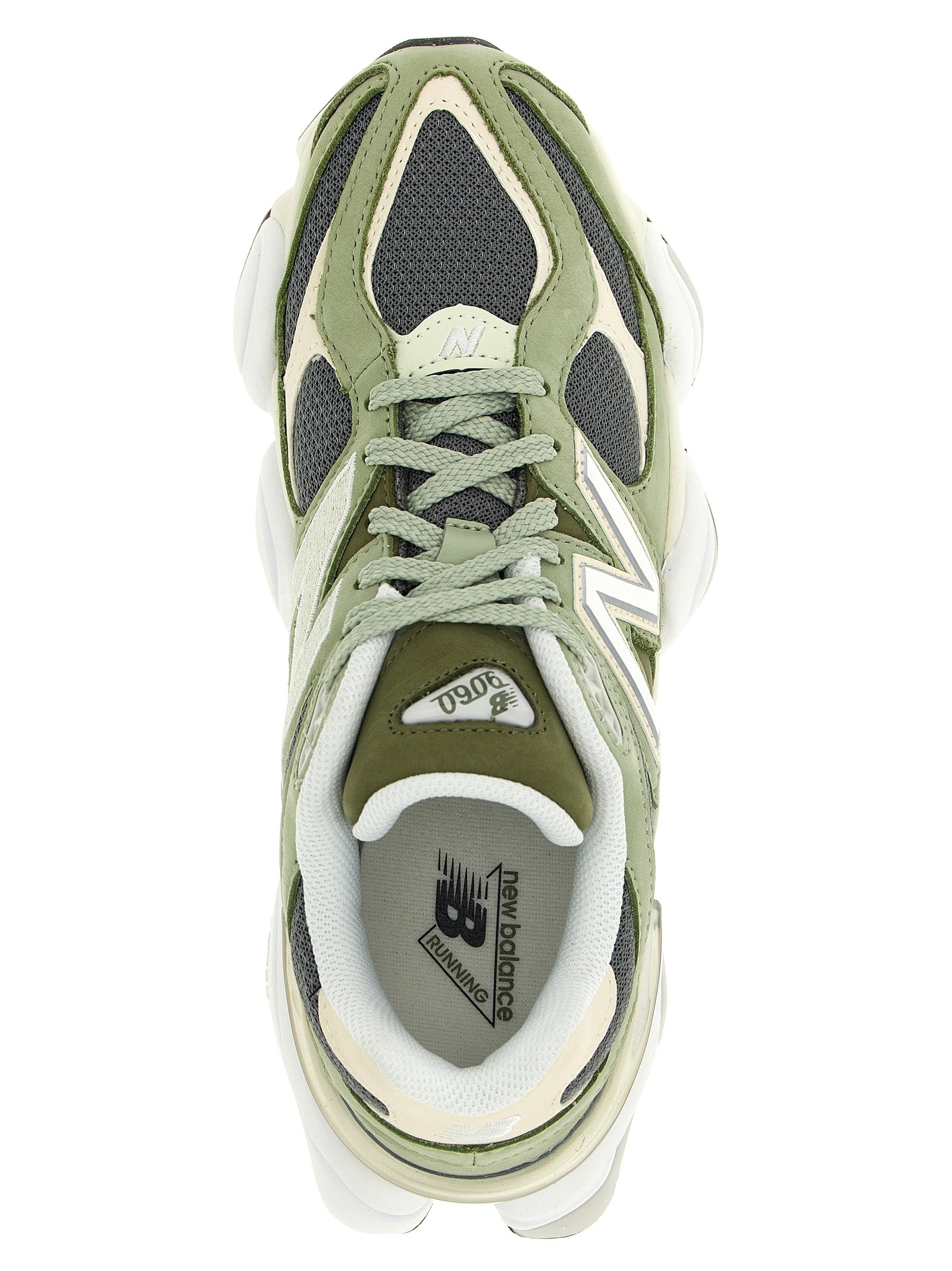 9060 Sneakers Green Nubuck Mesh