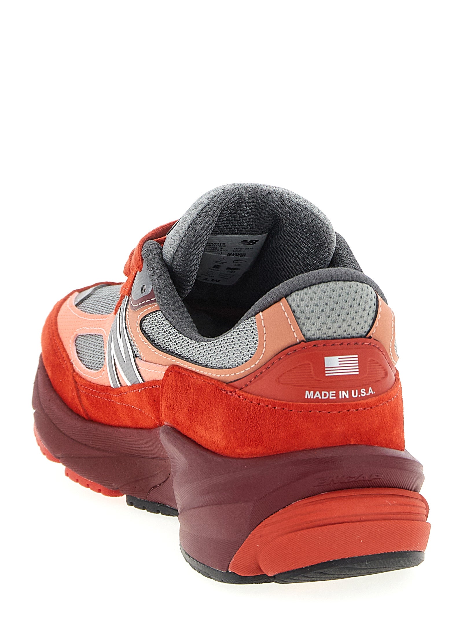 Made in USA 990v6 sneakers Red Leather Textile