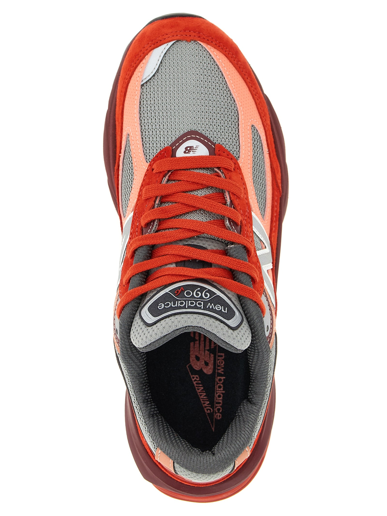 Made in USA 990v6 sneakers Red Leather Textile