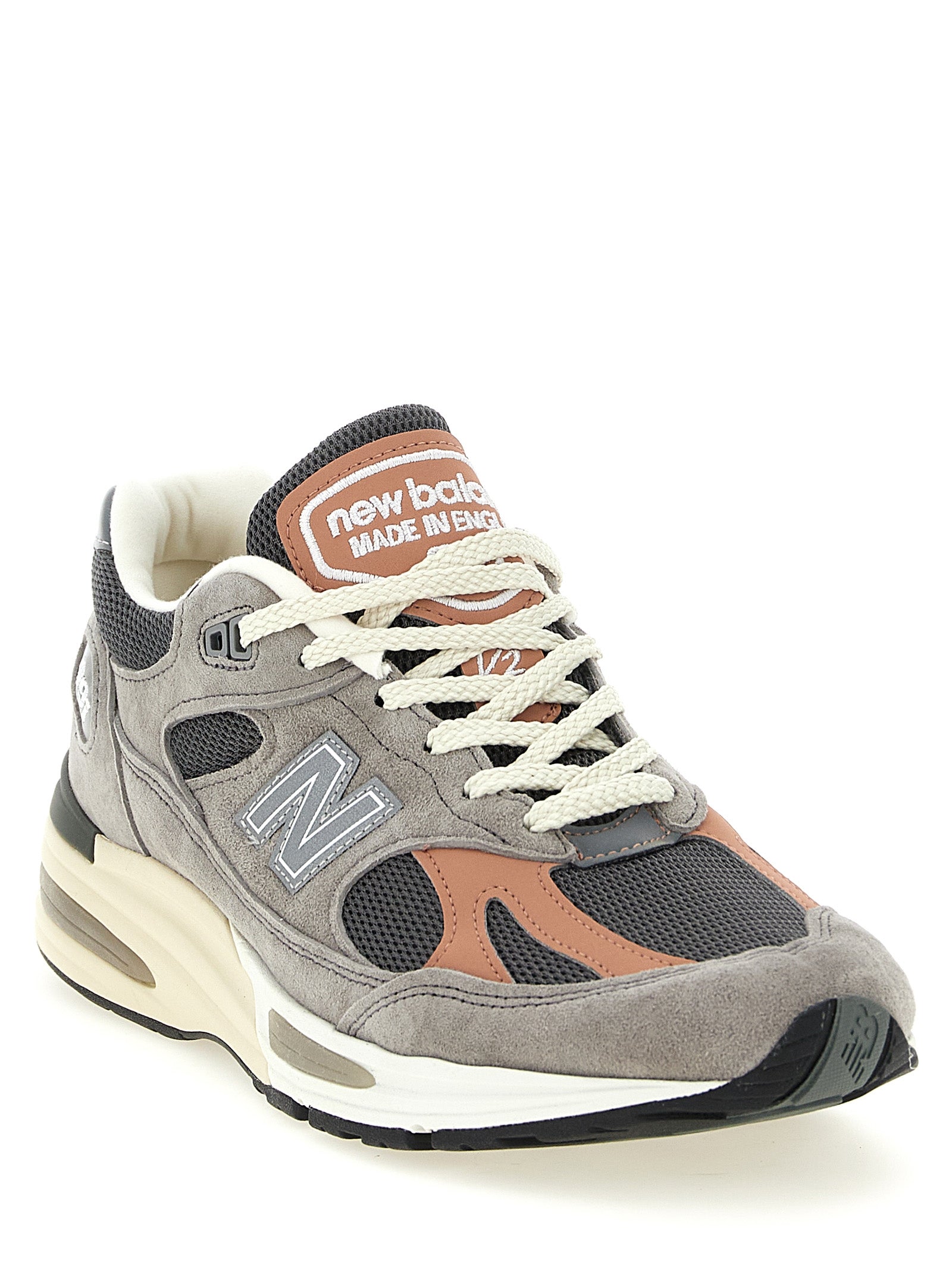 Made Uk 991v2 Sneakers Gray Calfskin Leather (bos Taurus)