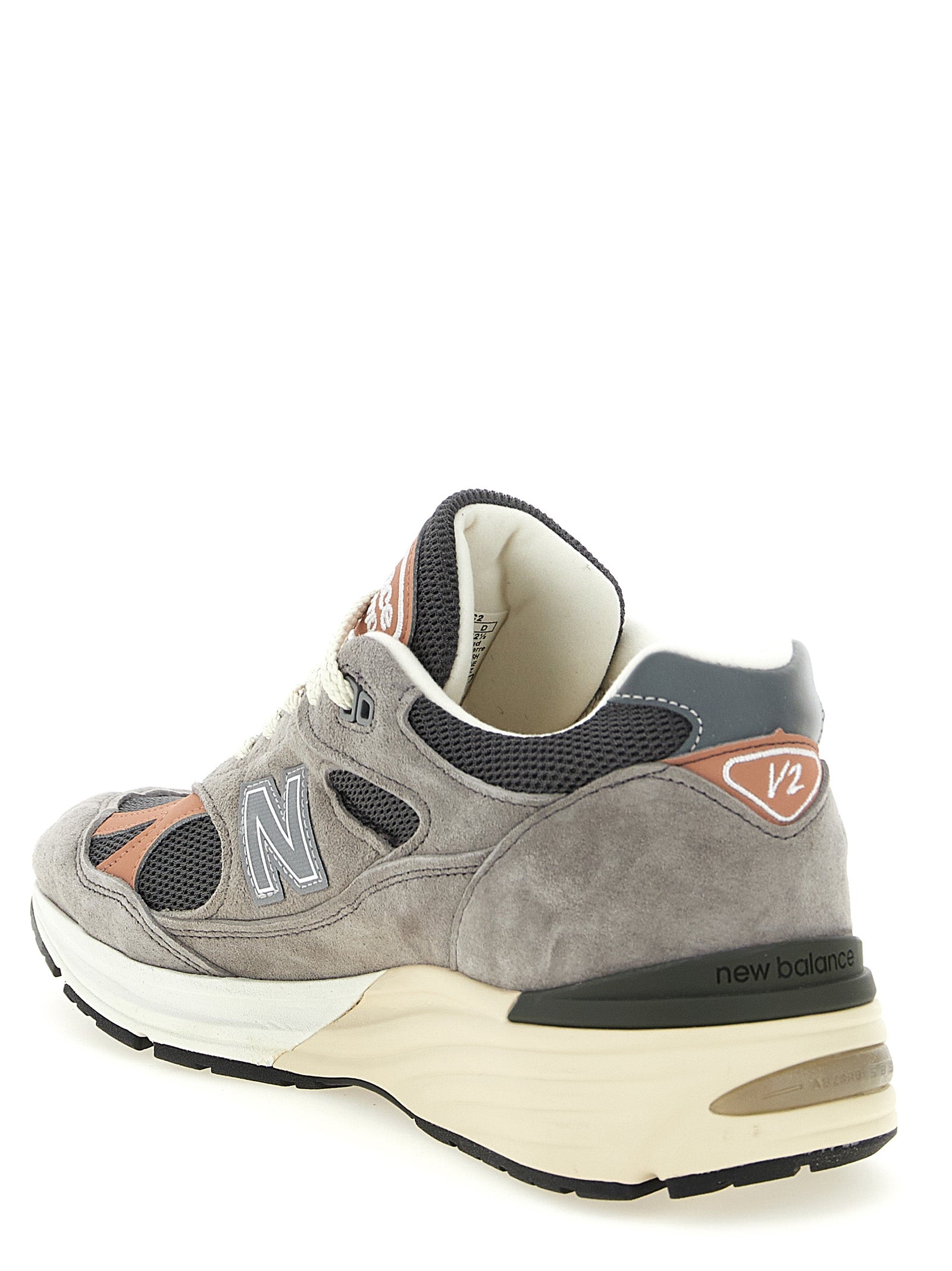 Made Uk 991v2 Sneakers Gray Calfskin Leather (bos Taurus)