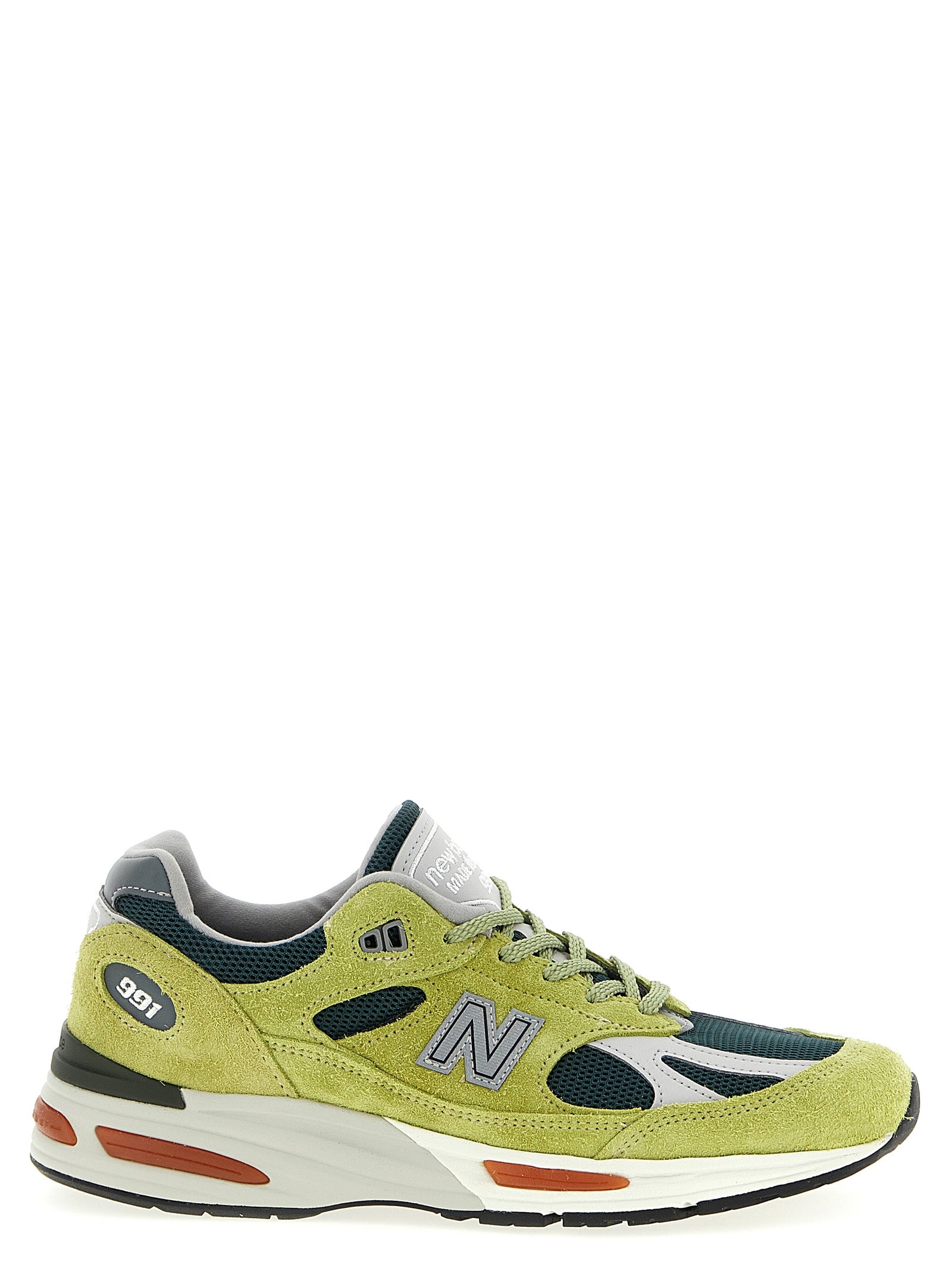 Made in UK 991v2 sneakers Green Suede Mesh