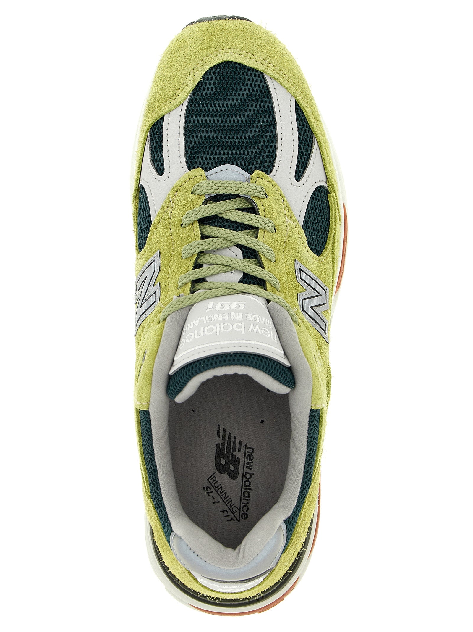Made in UK 991v2 sneakers Green Suede Mesh