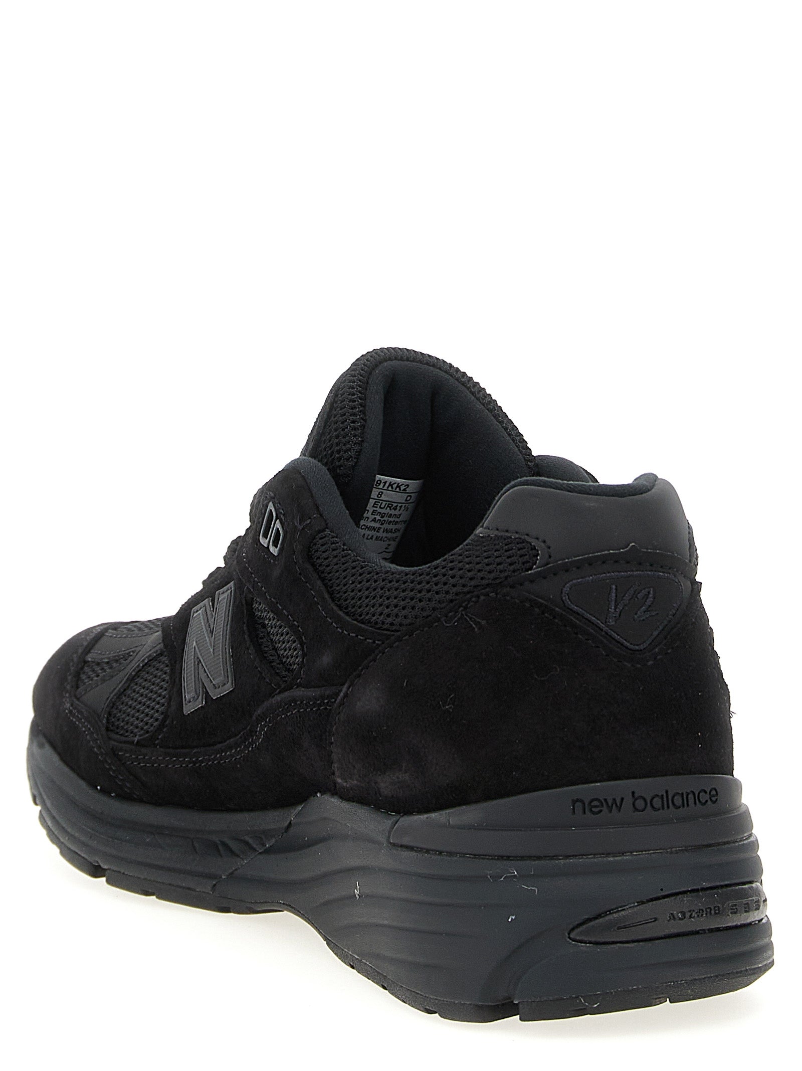 Made In Uk 991v2 Sneakers Black Suede Mesh