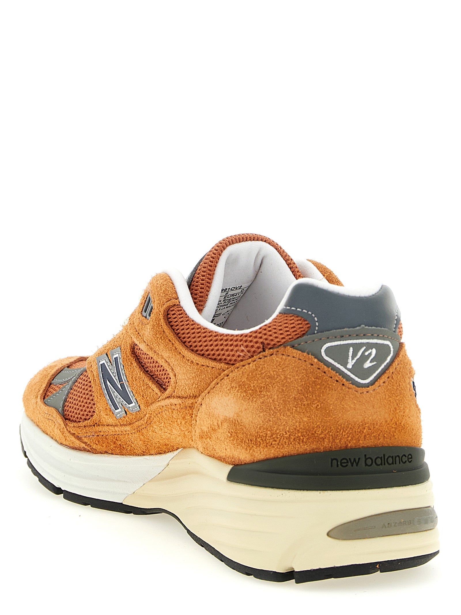 Made in UK 991V2 sneakers Orange Suede Mesh