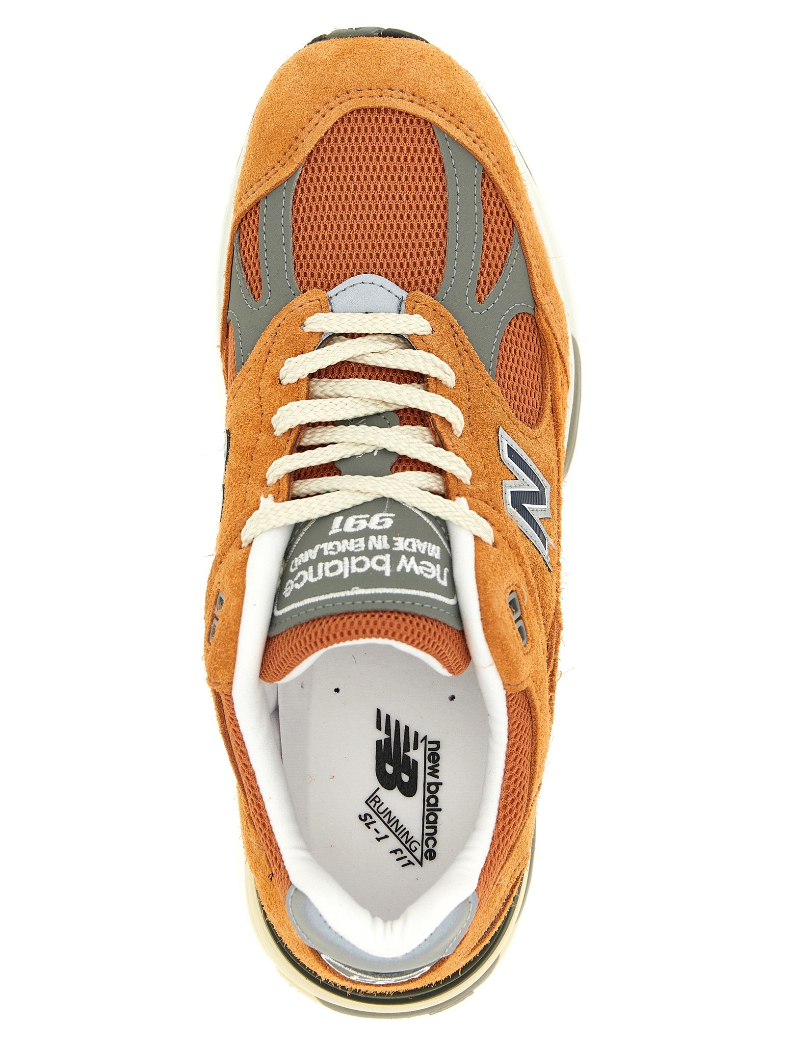 Made in UK 991V2 sneakers Orange Suede Mesh