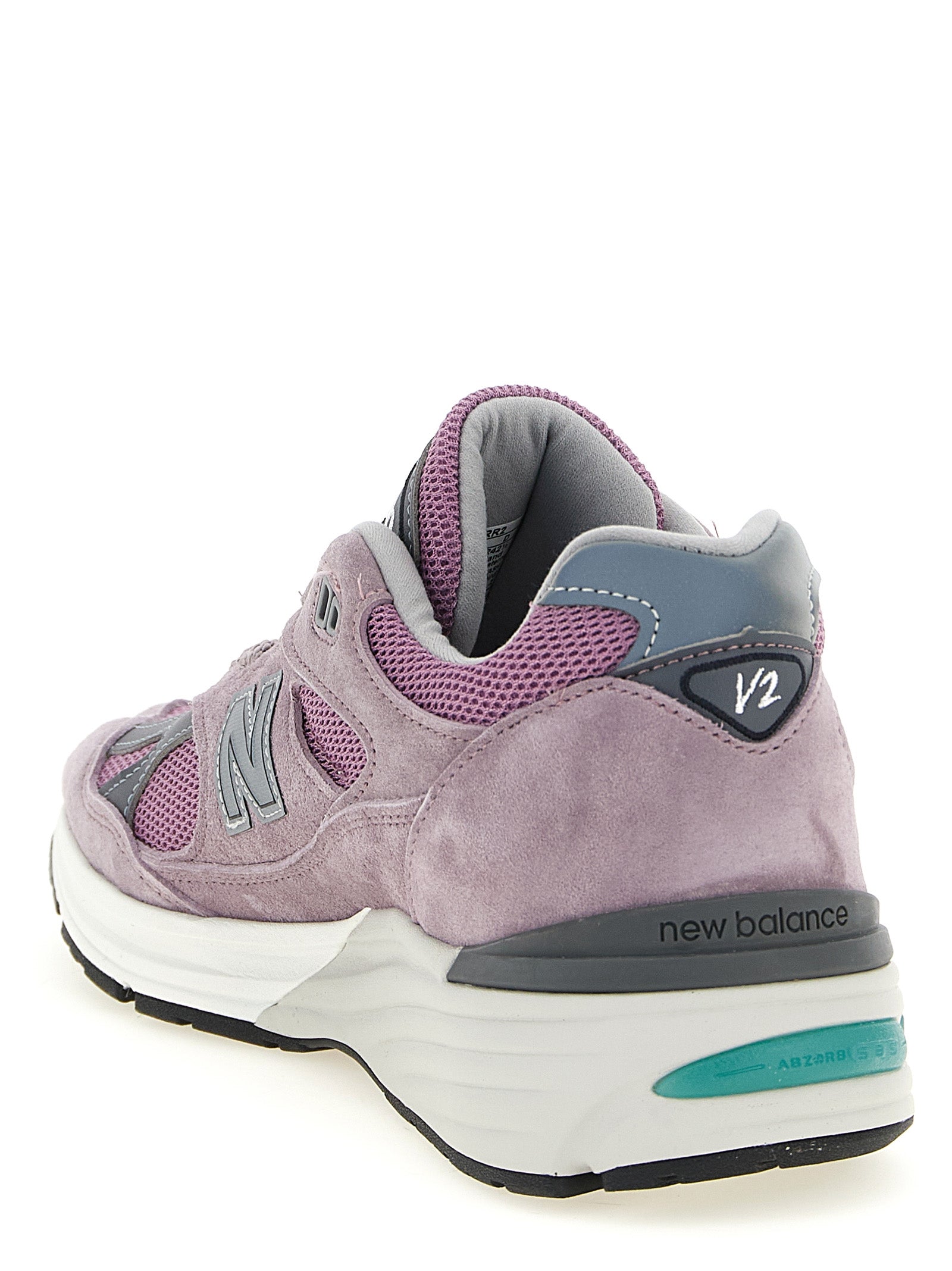 Made Uk 991v2 Sneakers Purple Calfskin Leather (bos Taurus)