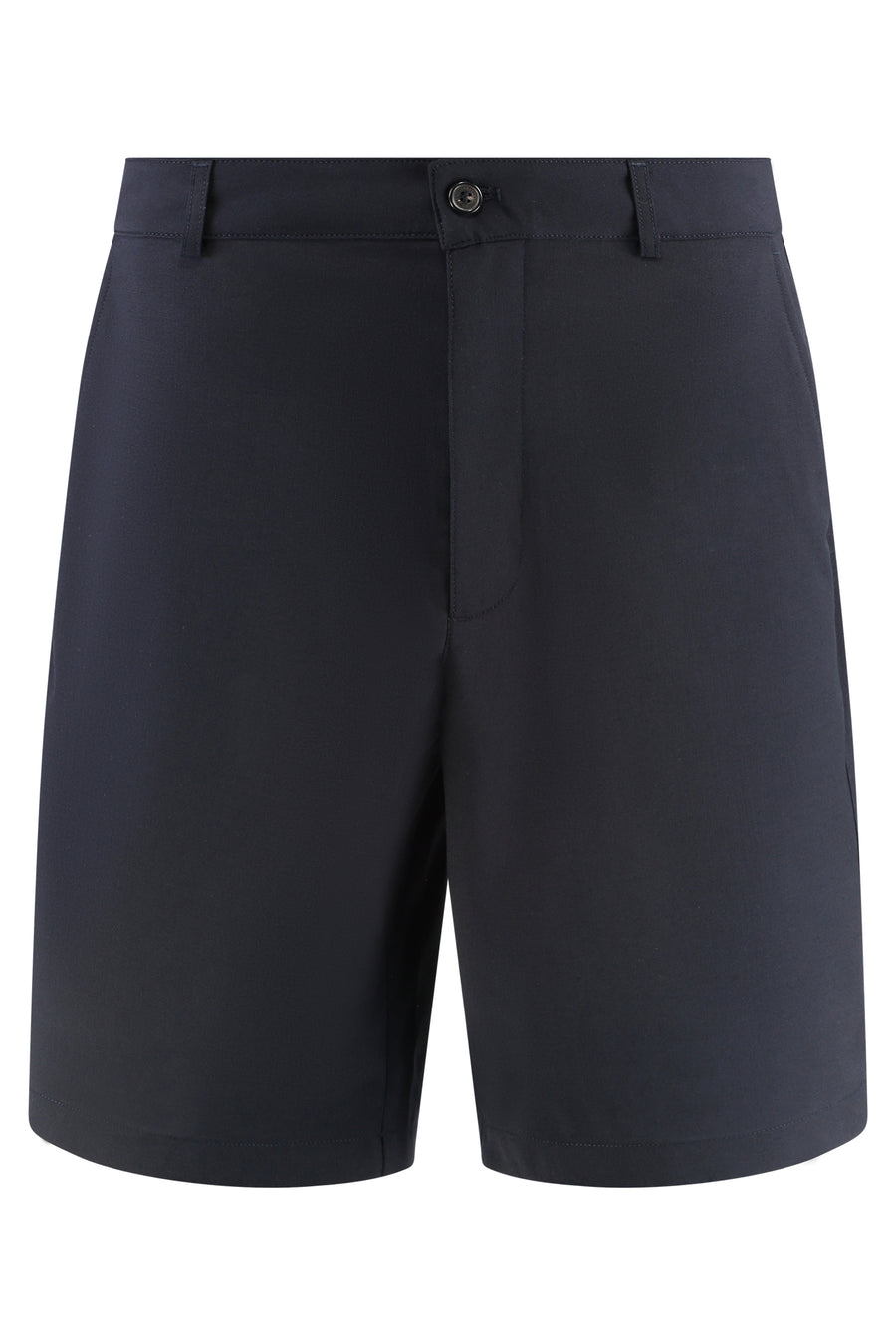 Techno Fabric Bermuda Shorts Blue Wool