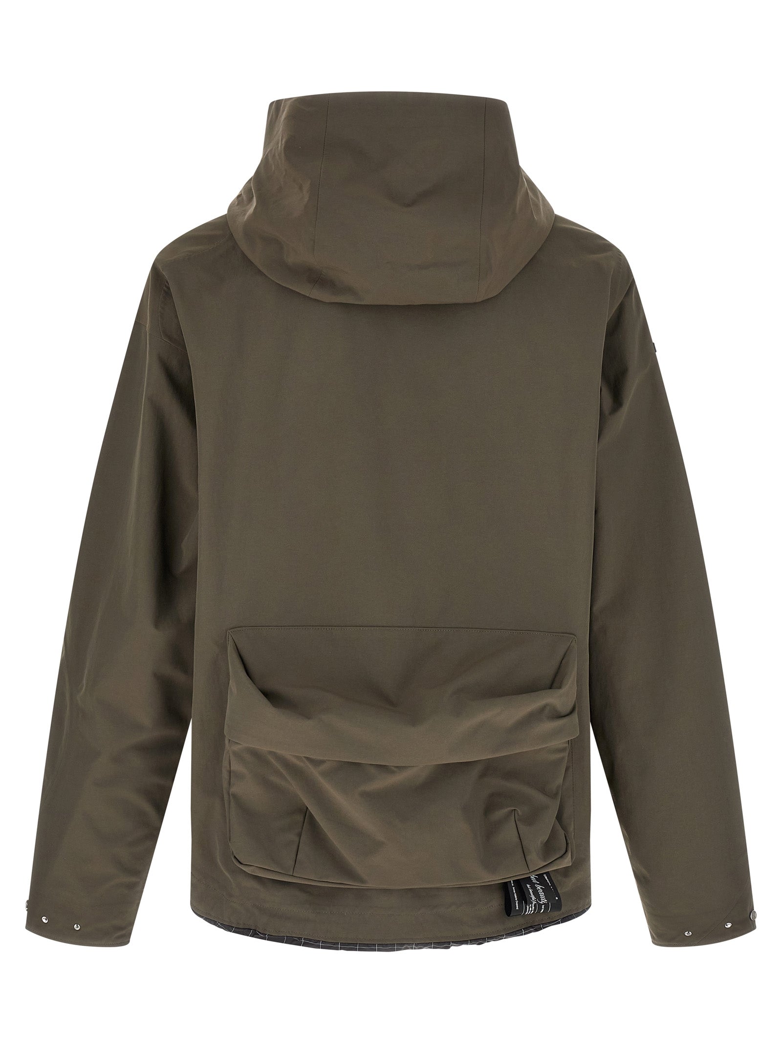 Technical Parka Gray Nylon Down Jacket, Parka, Casual Jackets