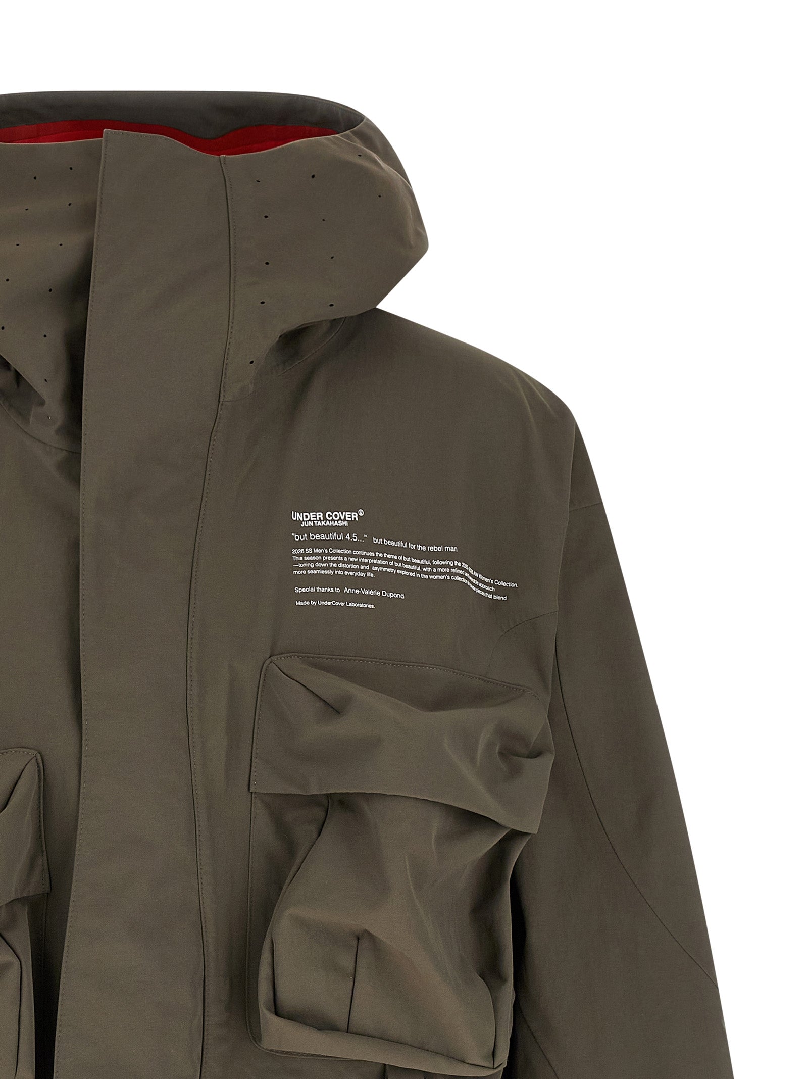 Technical Parka Gray Nylon Down Jacket, Parka, Casual Jackets