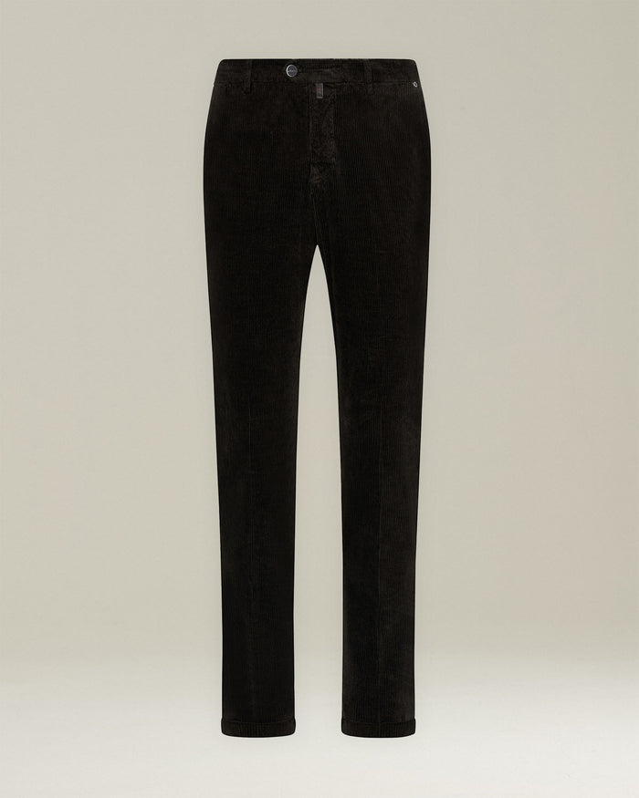 TROUSERS COTTON Dark Brown Cashmere Elastane