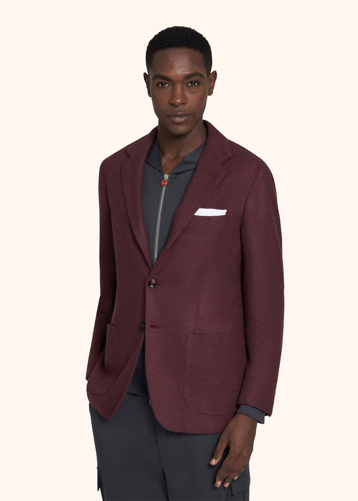 JACKET CASHMERE Bordeaux