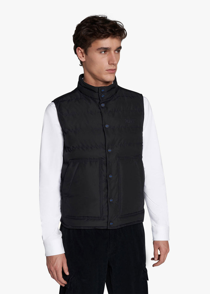 SLEVELESS BLOUSON POLYESTER Black Outerwear