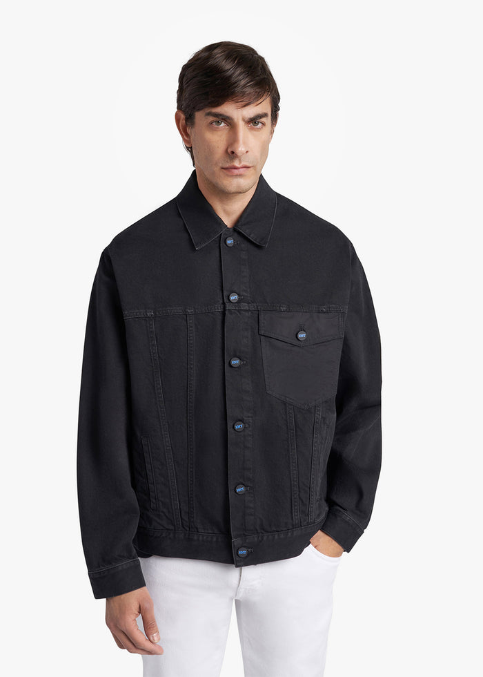 BLOUSON COTTON Black Elastane Outerwear