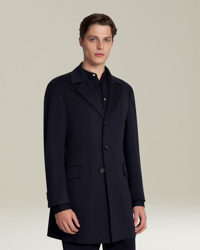 OUTDOOR JACKET CASHMERE Blue Vicuna Outerwear