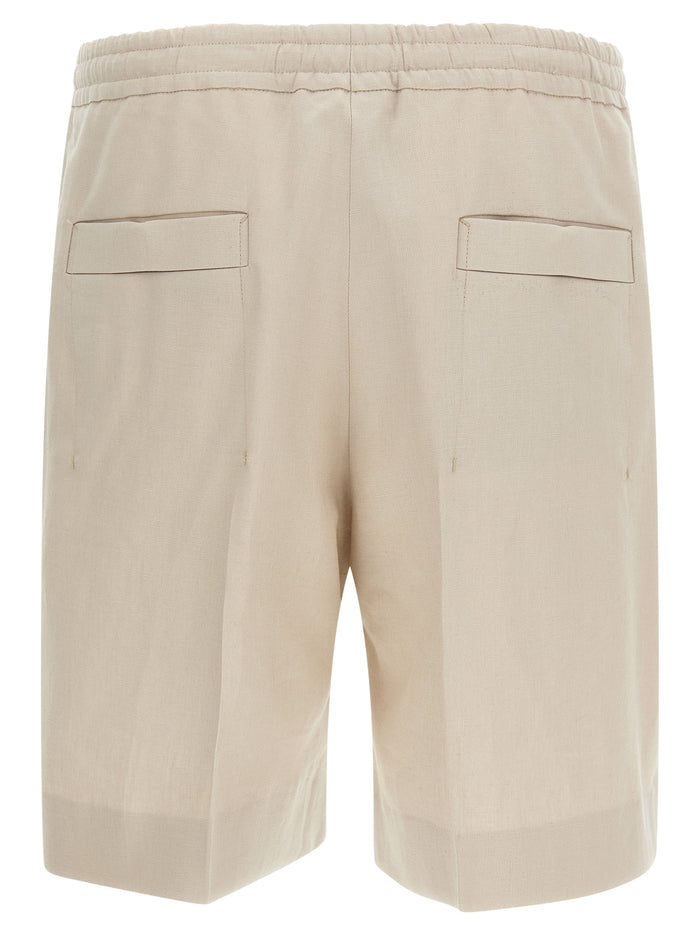 Linen bermuda shorts Beige Bermuda