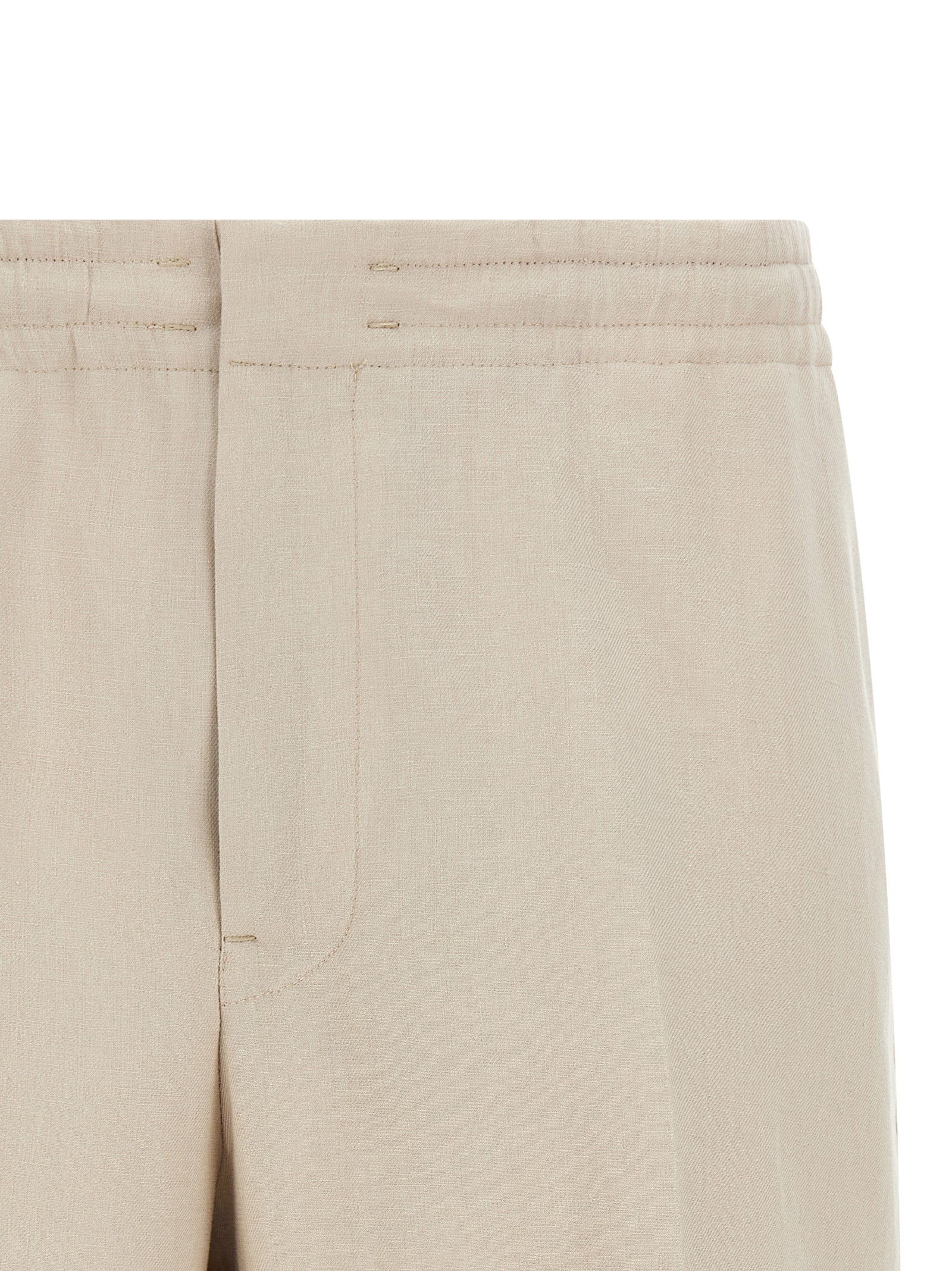 Linen bermuda shorts Beige Bermuda