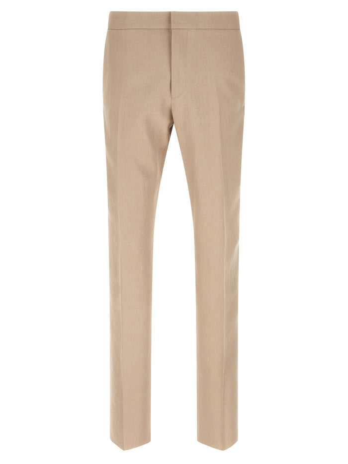 Linen Trousers Beige Pant