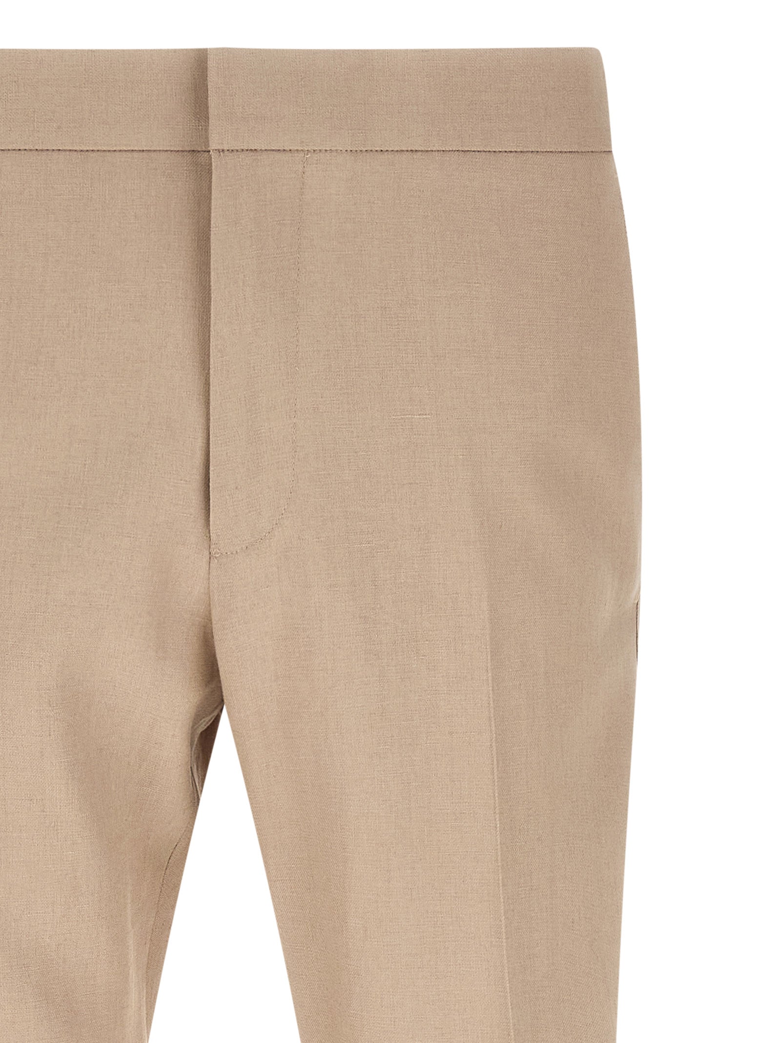 Linen Trousers Beige Pant