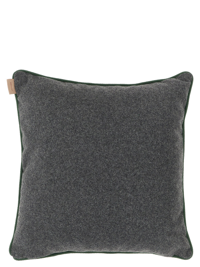 Logo Cushion Blue Cotton Cushions