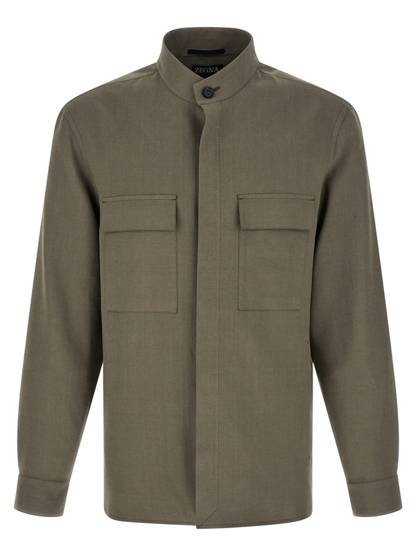 Zegna Oasi Lino Overshirt