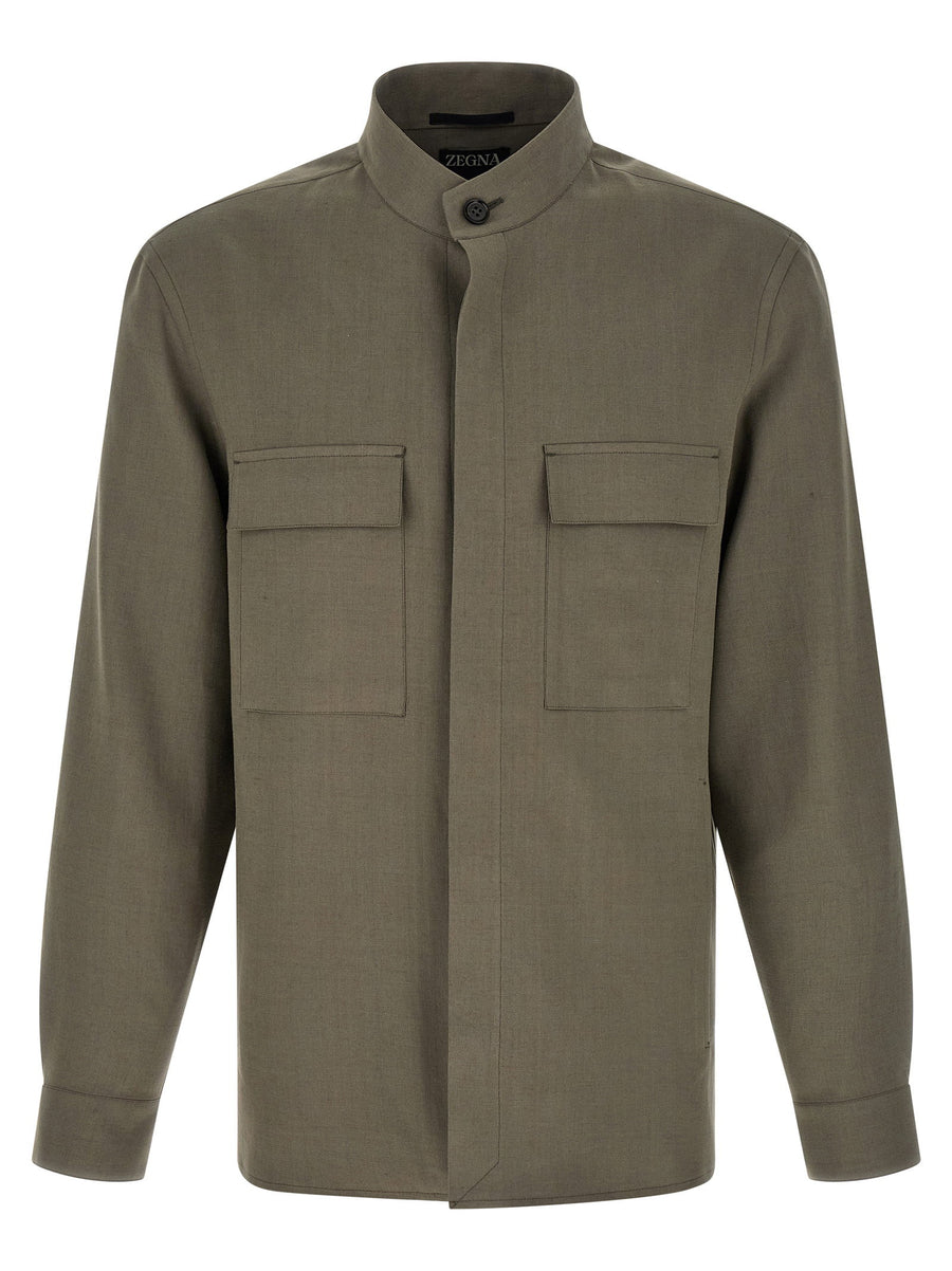 Zegna Oasi Lino Overshirt
